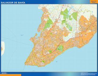 Mapa Salvador Bahia Brasil